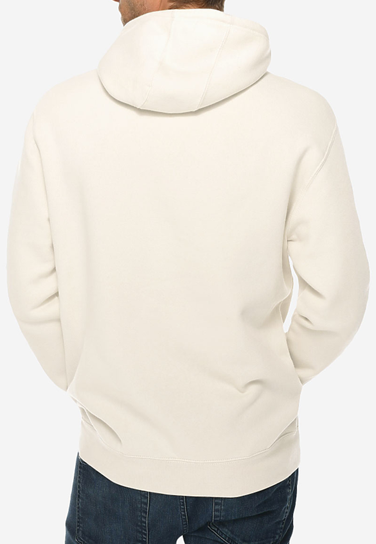 Pullover Tan Cream Hoodie Mid-Weight Relax Fit