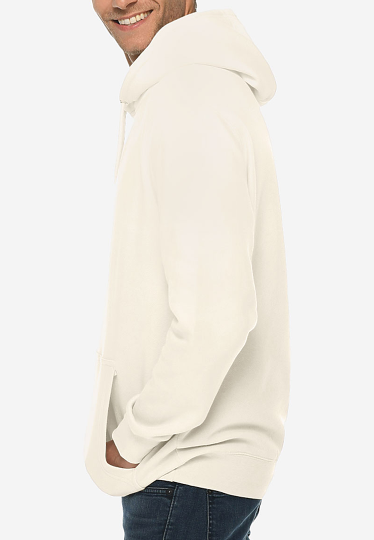 Pullover Tan Cream Hoodie Mid-Weight Relax Fit