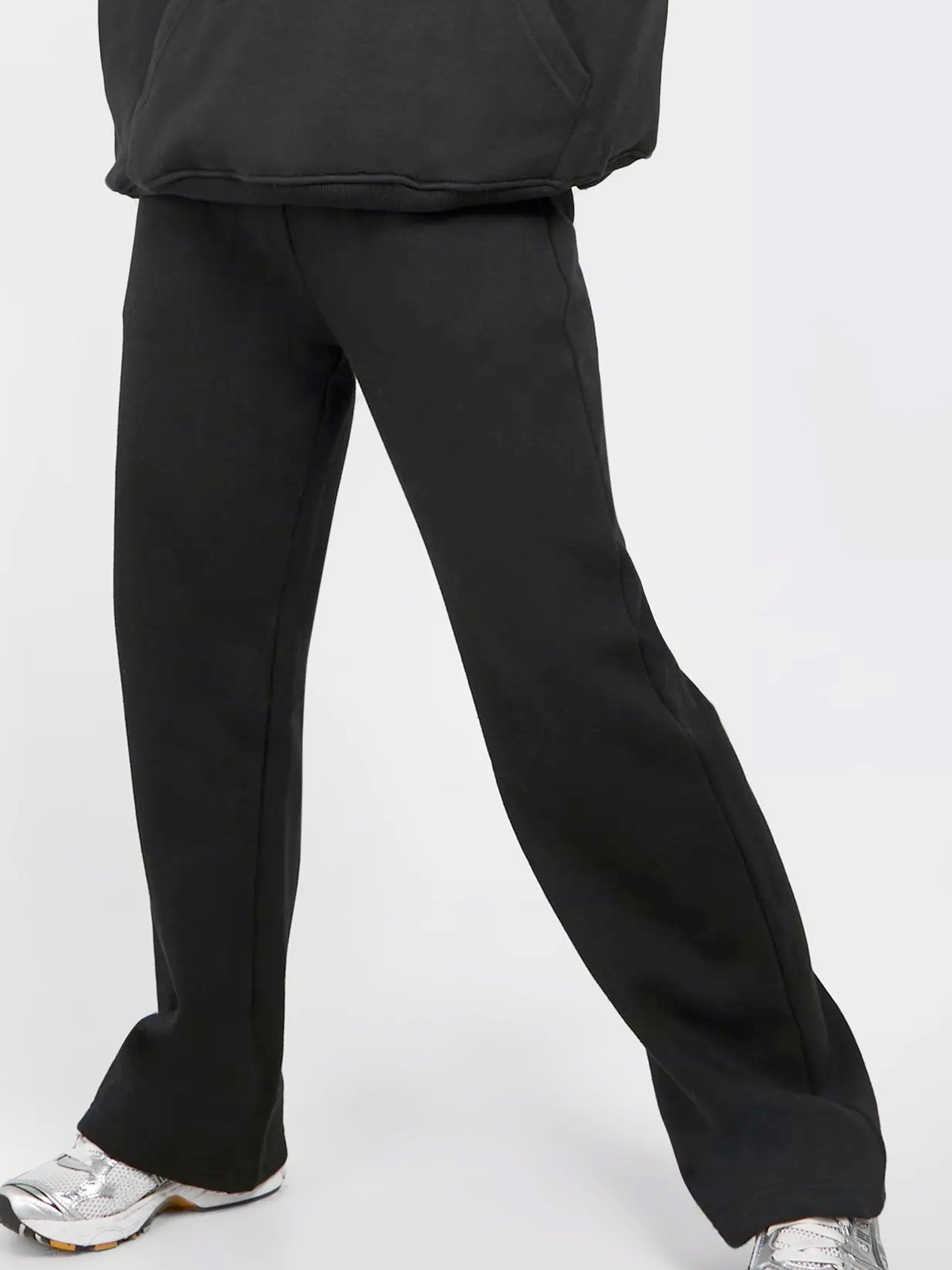 Flare Joggers Pants Fleece Mid-weight Running Sweatpants with Pockets