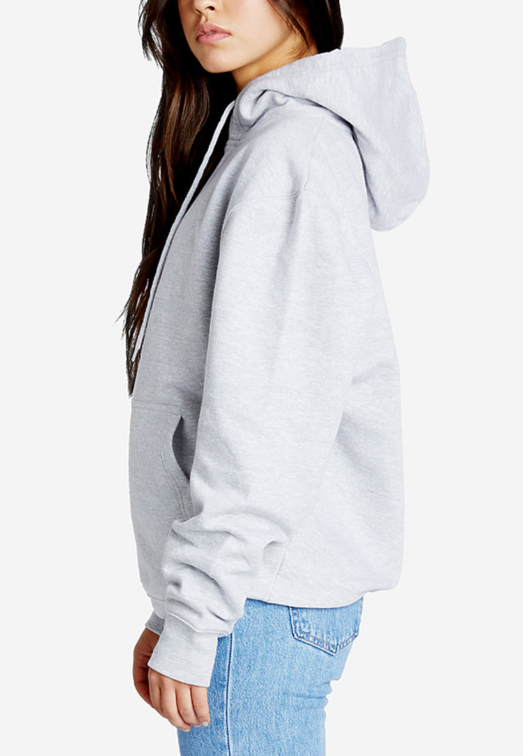 Women Classic Grey Pullover Hoodie Sweatshirt