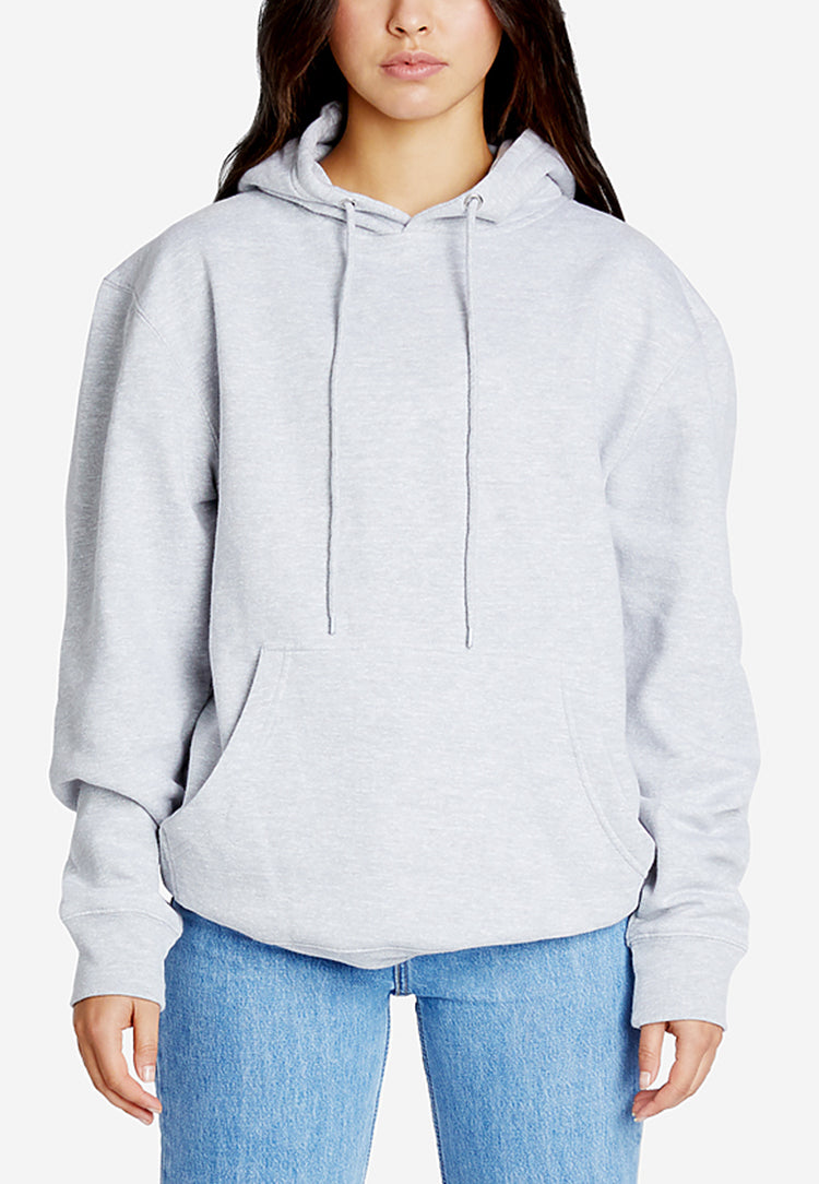 Women Classic Grey Pullover Hoodie Sweatshirt