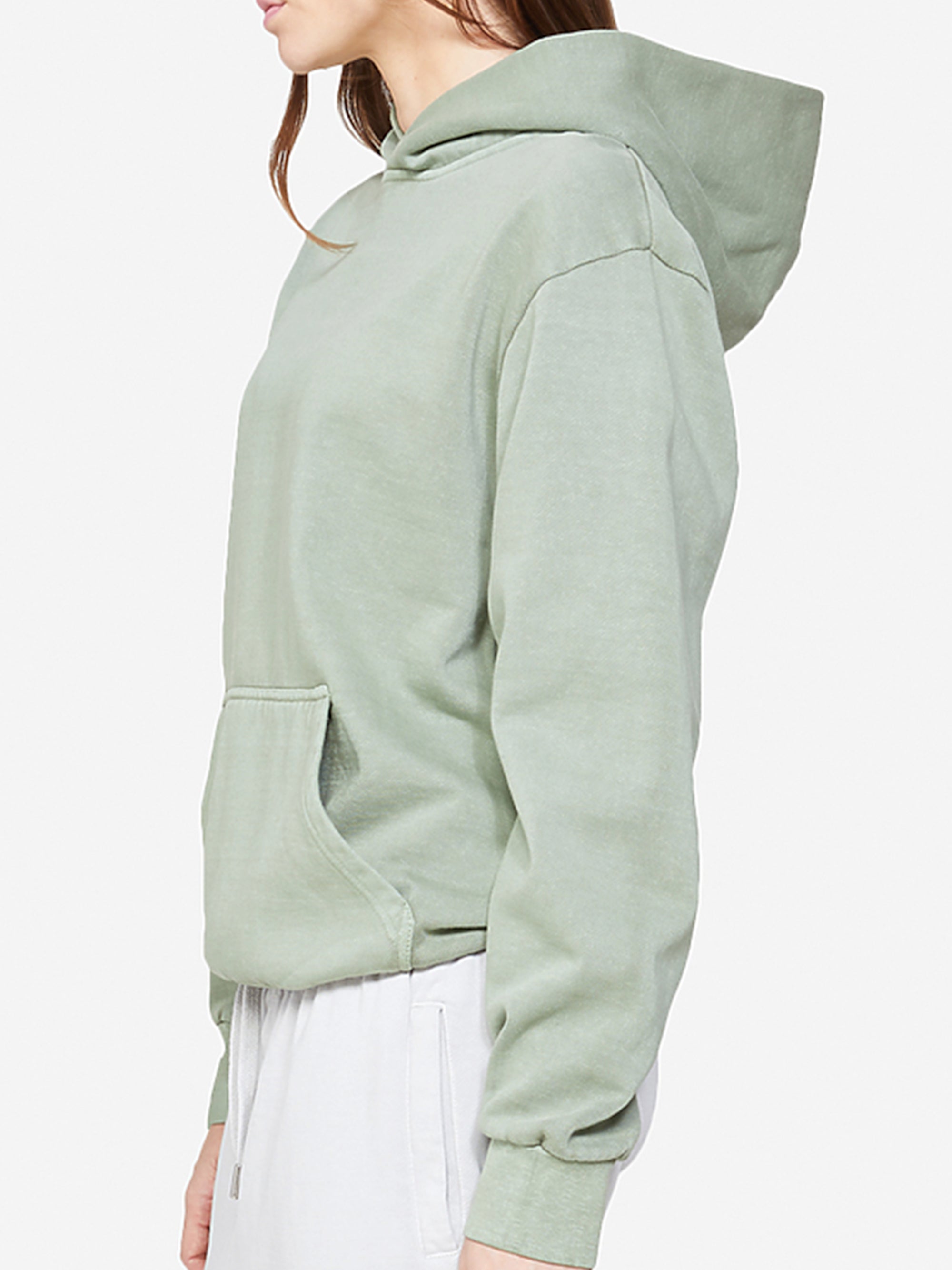 No Drawstring Pullover Hoodies Fleece Sweatshirts Long Sleeve Sweaters Pullover Teal Green with Pocket