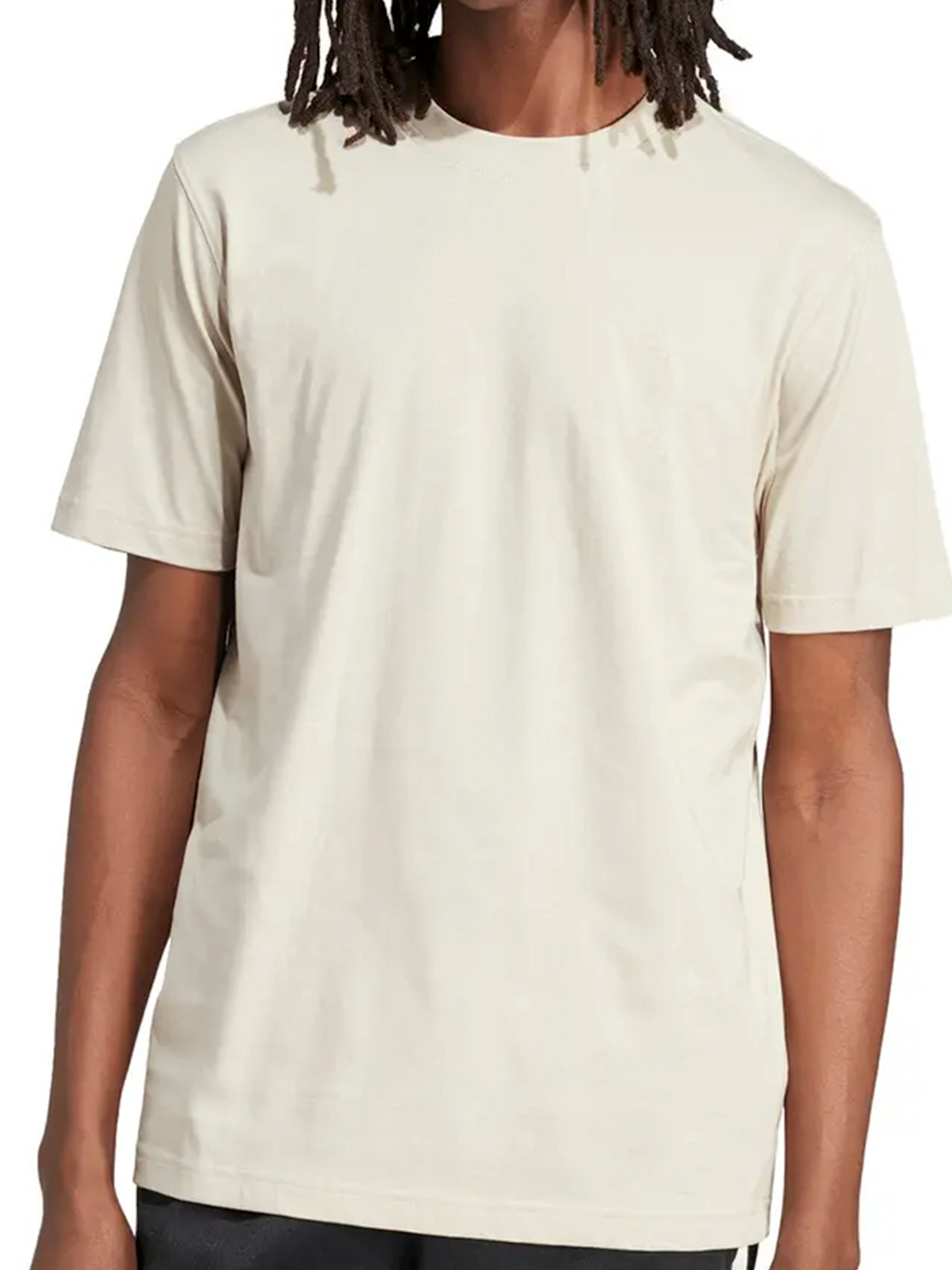 Men T-shirt Sand Beige Classic Relaxed Fit  Heavyweight Style