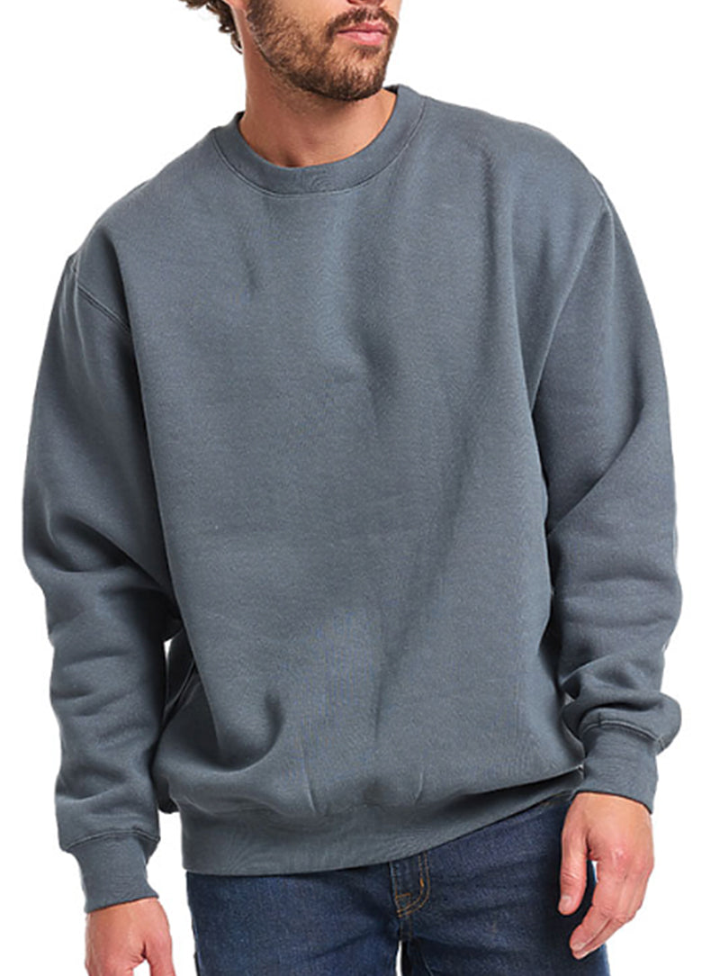 Denim Blue Crewneck Pullover Sweatshirt