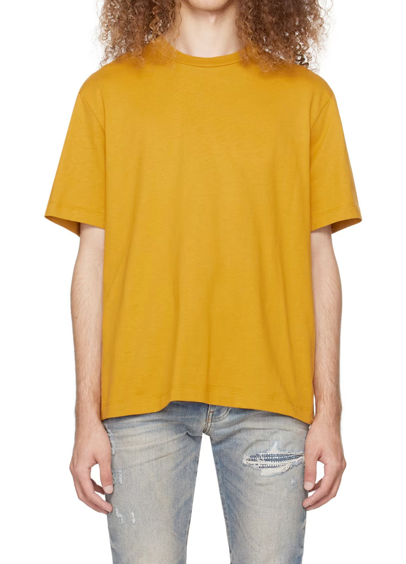 Men Gold Classic Relaxed Fit  Heavyweight T-shirt