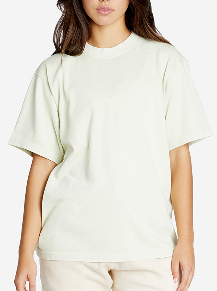 Light Green Pistachio Crewneck T-shirt Short Sleeve