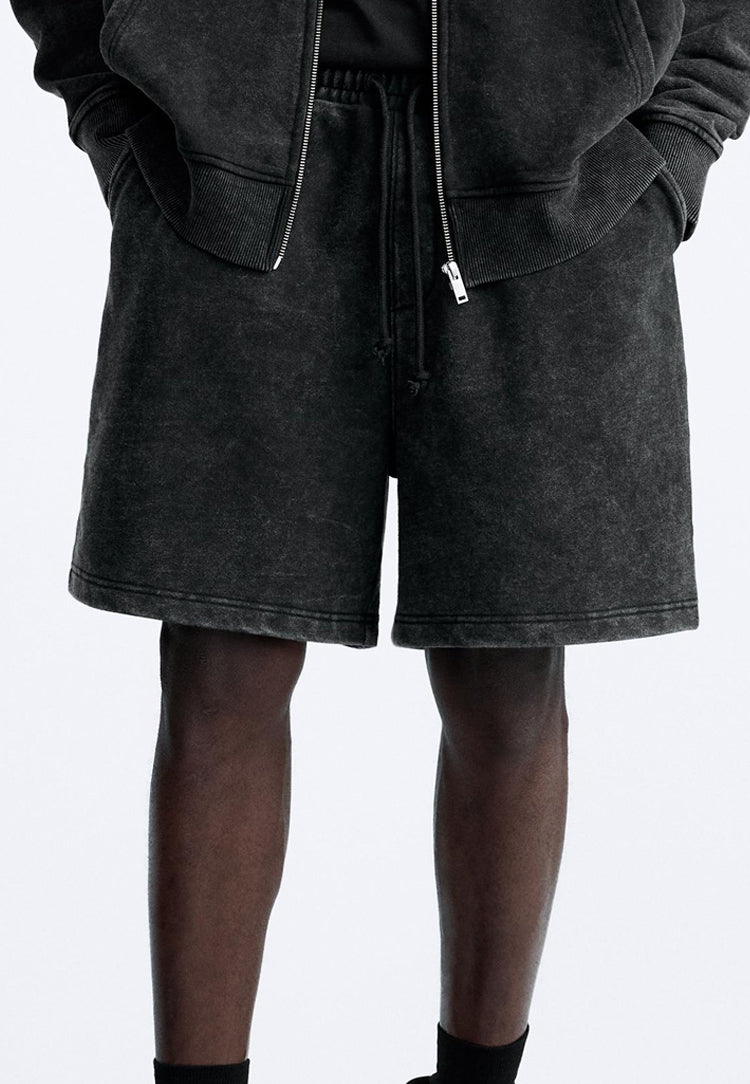 Vintage Washed Jogger Style Shorts