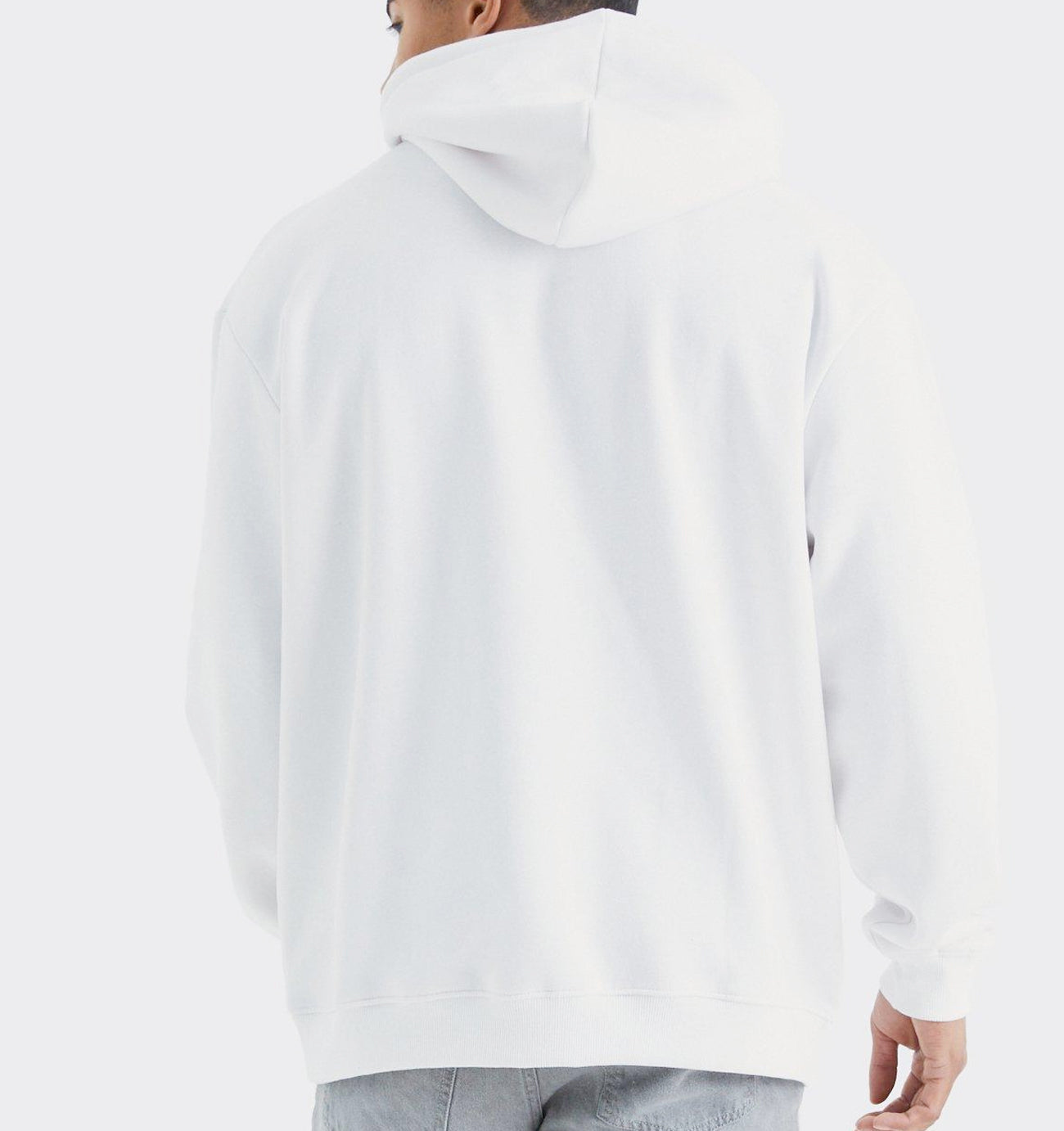 Pullover White Hoodie Casual Long Sleeve Sweatshirt