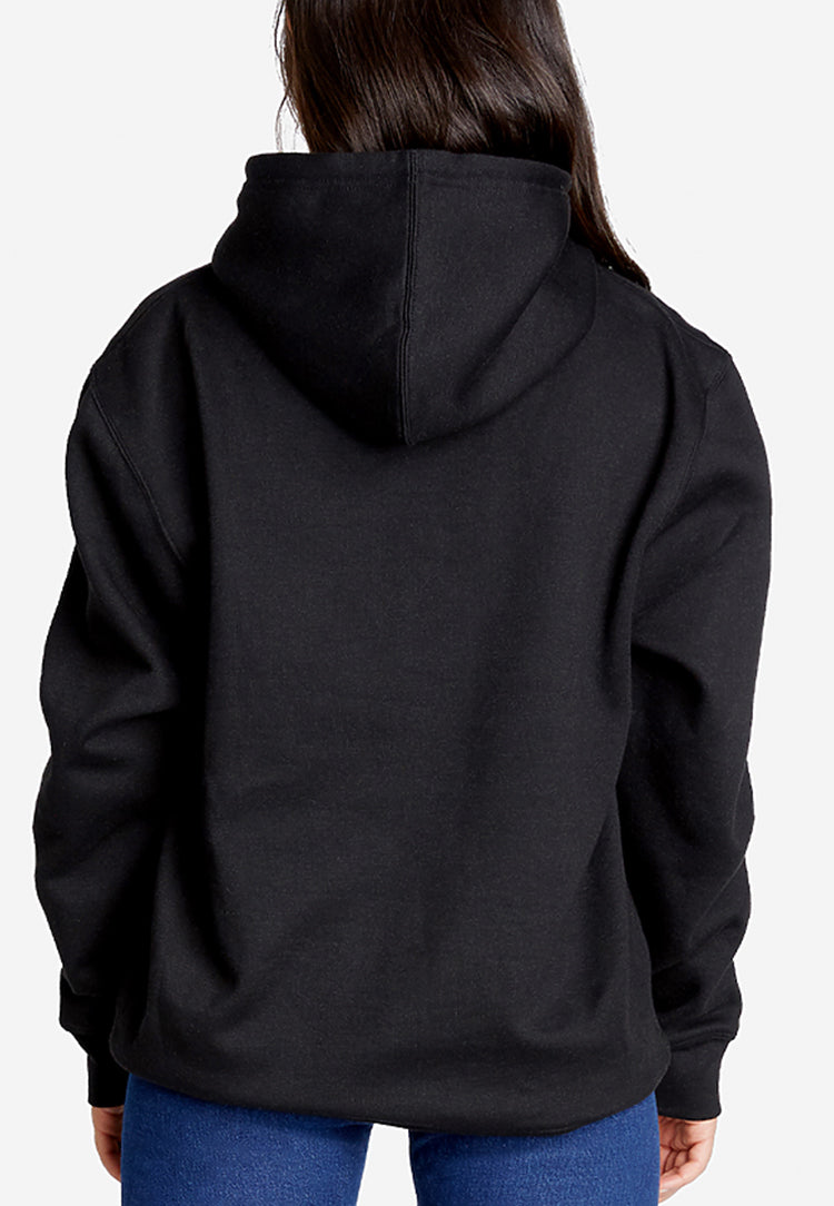 Women Classic Black Pullover Hoodie Sweatshirt