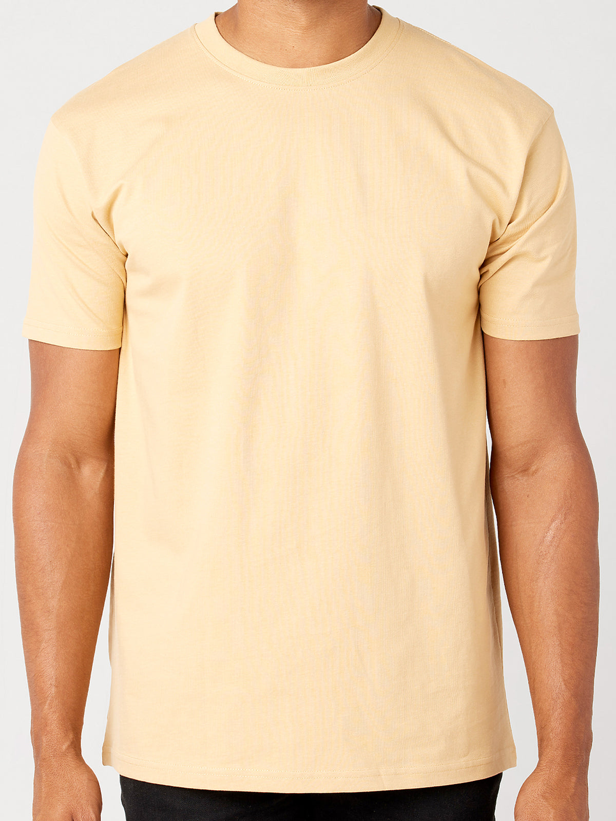 Yellow T-shirt Classic Relaxed Fit  Heavyweight