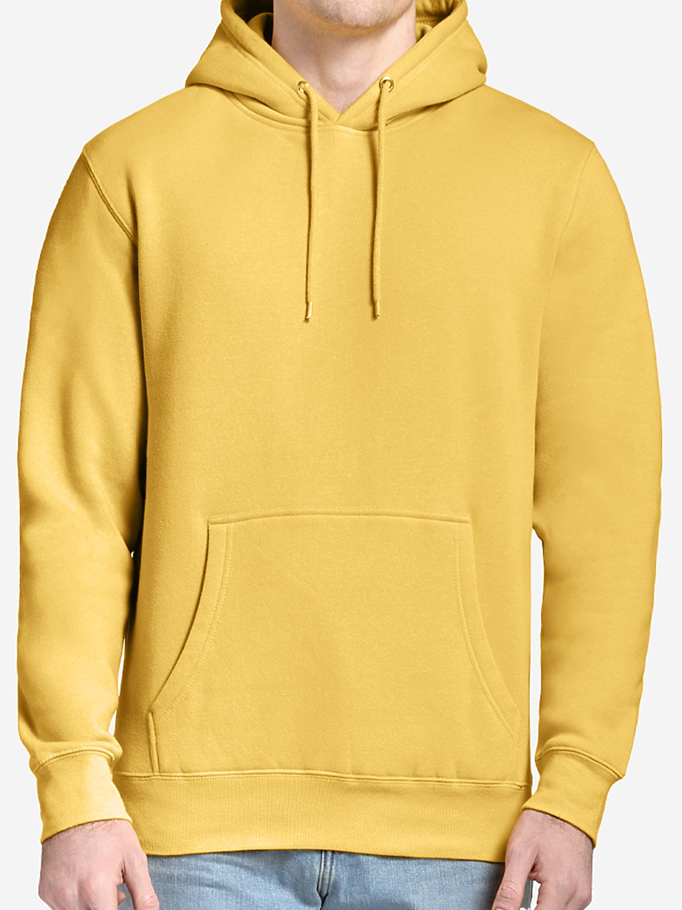 Yellow Mustard Gold Hoodie Classic Pullover Ultra Soft Fleece